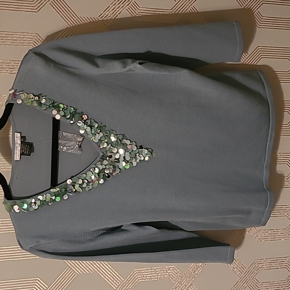 Alberto Makali Silk Blend Knit Top XL